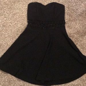 LuLus Boutique Black Strapless Dress